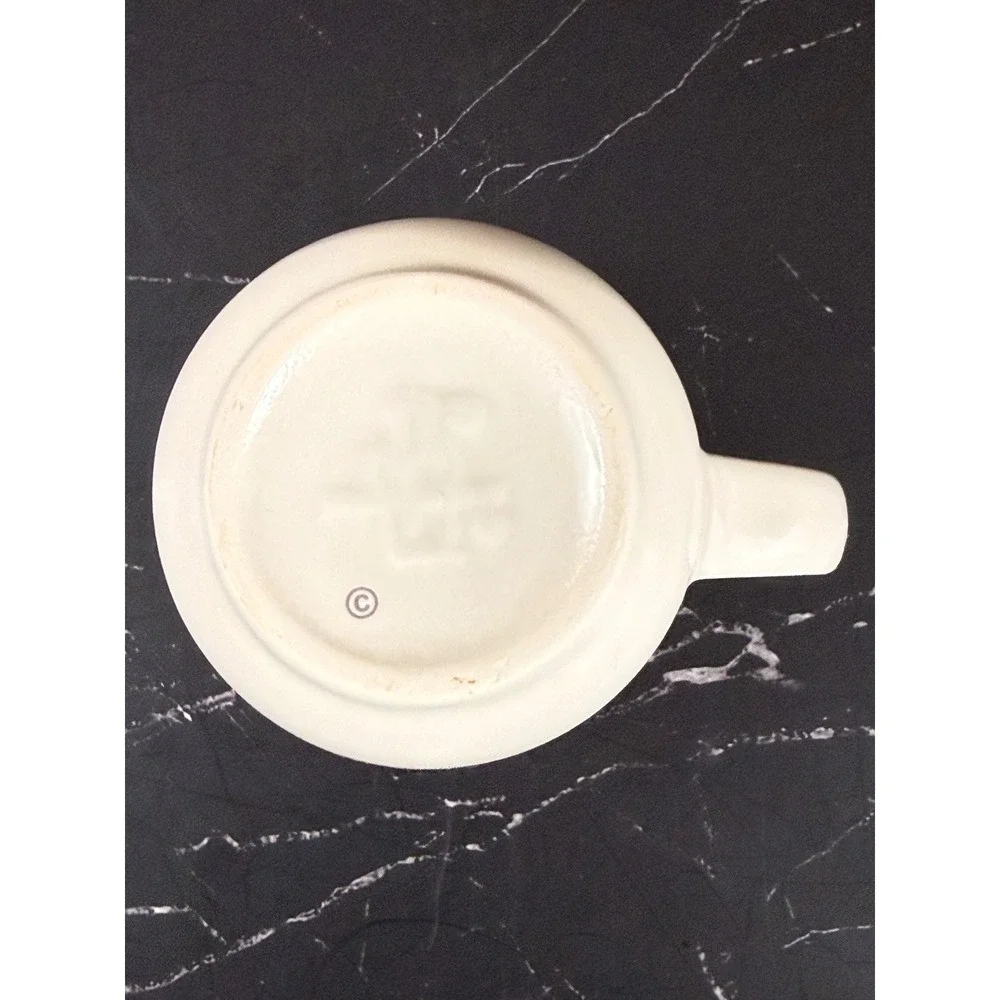 Vintage Pfaltzgraff Tea Rose Pattern Tea Cup 1985 Embossed Raised Back Stamp EUC